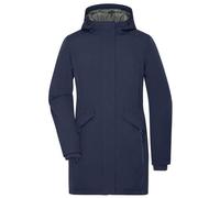 Ladies' Business Parka Klassischer, wattierter Parka mit angeschnittener Kapuze blau, Gr. XL