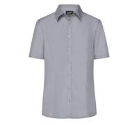 Damen Business-Bluse kurzarm "JN643" - James & Nicholson Steel L