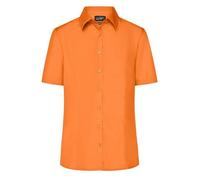 Damen Business-Bluse kurzarm "JN643" - James & Nicholson Orange XS