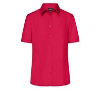 Damen Business-Bluse kurzarm "JN643" - James & Nicholson Red M