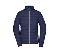 Ladies' Down Jacket Leichte Daunenjacke im klassischen Design blau/grau, Gr. L
