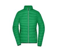 Ladies' Down Jacket Leichte Daunenjacke im klassischen Design grün/grau, Gr. S