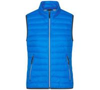 Ladies' Down Vest Leichte Daunenweste im klassischen Design blau/grau, Gr. L