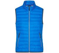 Damen Daunenweste "JN1137" - James & Nicholson Cobalt/Silver S