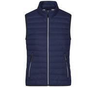 Ladies' Down Vest Leichte Daunenweste im klassischen Design blau/grau, Gr. XL