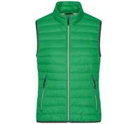 Ladies' Down Vest Leichte Daunenweste im klassischen Design grün/grau, Gr. L