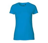 Neutral Certified Responsibility Damen Fitted T-Shirt - Bio-Fairtrade-Baumwolle - Saphirblau M