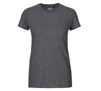 Neutral Damen T-Shirt Ladies Fit Bio-Fairtrade-Baumwolle Rundhalsausschnitt Dunkelgrau M