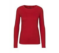 Neutral Bio-Damen-Langarmshirt mit Rundhalsaussschnitt rot, Gr. S