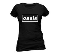 Ladies Oasis Logo Liam Noel Gallagher Rock offiziell Frauen T-Shirt Damen (Medium)