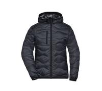 Ladies' Padded Jacket Gesteppte Jacke mit DuPont™ Sorona® Wattierung (nachwachsender, pflanzlicher Rohstoff) grau/braun,