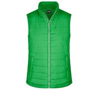 Ladies' Padded Vest Leichte, wattierte Steppweste grün, Gr. XXL