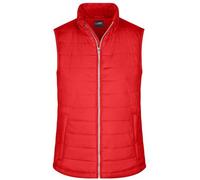 Ladies' Padded Vest Leichte, wattierte Steppweste rot, Gr. S