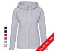 LADIES PREMIUM HOODED SWEAT JACKET | Damen Hoodie – Kapuzenjacke mit doppellagiger Kapuze, verdecktem Reißverschluss & femininer Passform deep navy 2XL