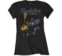 Ladies Prince Purple Rain offiziell Frauen T-Shirt Damen (X-Large)