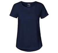 Ladies Roll Up Sleeve T-Shirt, Größe:L, Farbe:Navy