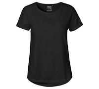 Ladies Roll Up Sleeve T-Shirt, Größe:XL, Farbe:Black