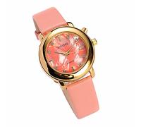 Ladies Sprechende Armbanduhr, analog, mit Alarm, Anzeige der Uhrzeit und Datum auf Französisch, Gurt