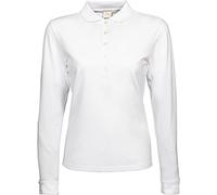 Tee Jays Ladies' Luxury LS Stretch Polo-White-XL