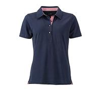 Damen Poloshirt Trachtenlook "JN715" - James & Nicholson Navy/Red-White S