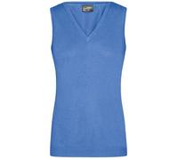 Ladies' V-Neck Pullunder Klassischer Baumwoll-Pullunder blau, Gr. XS