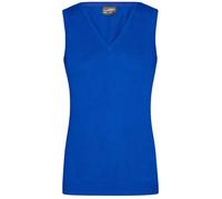 Ladies' V-Neck Pullunder Klassischer Baumwoll-Pullunder blau, Gr. XS