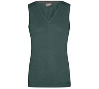 Ladies' V-Neck Pullunder Klassischer Baumwoll-Pullunder grün, Gr. XS