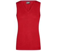 Ladies' V-Neck Pullunder Klassischer Baumwoll-Pullunder rot, Gr. XS