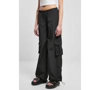 Urban Classics - Ladies Wide Crinkle Nylon Black - Hose - Schwarz - XL - Außenmaterial: 100% Nylon; Innenfutter: 100% Polyester Schwarz XL