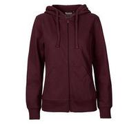 Neutral Damen Bio Kapuzen Sweatjacke O83301 bordeaux S