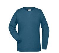 Ladies's Sweatshirt | petrol-melange 3XL