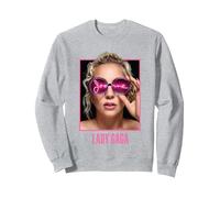 Lady Gaga Joanne Brille Sweatshirt, Unisex für Erwachsene, Grau Meliert, S