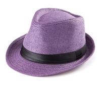 LADYBRO XL Sommer Strohhut für Herren Trilby-Hut für Strand, Reisen, Panama-Hüte 1920er Kurze Krempe 60cm