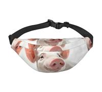 Lächelnde Bauchtasche für Männer und Frauen, modische Hüfttasche überall, Crossbody-Tasche, Geldbörse, Hüfttasche mit verstellbarem Gurt, wasserdichte Brusttasche für Reisen, Wandern, Sport, Schwarz,