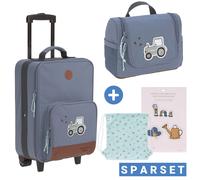 Lässig 2-tlg. Reise-Set - inkl. Trolley + Washbag - Adventure Tractor