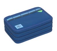 LÄSSIG 3-Fach Federmäppchen Unique Dark Blue
