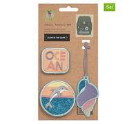 Lässig Patches-Set School – 3-tlg. mit Druckknopf – Dolphin Ocean Edition