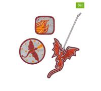 Lässig 3er-Set: Patches "Dragon" in Grau - 12% | Kreativbedarf Diy