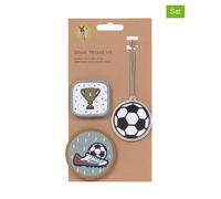 Lässig 3er-Set: Patches "Football" in Weiß - 6% | Kreativbedarf Diy