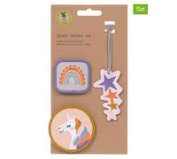 Lässig 3er-Set: Patches "Unicorn" in Rosa - 43% | Kreativbedarf Diy