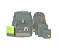 LÄSSIG 7-teiliges Schulranzen Set Kinder/School Set Boxy Unique Letters Green