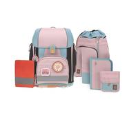 Schulranzen-Set BOXY UNIQUE (30x25x42) 7-teilig in rose/blue 4042183985947