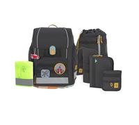 LÄSSIG 7-teiliges Schulranzen Set Kinder/School Set Boxy Unique Schwarz
