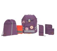 LÄSSIG 7-teiliges Schulranzen Set Kinder/School Set Flexy Unique Lila/Violett