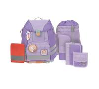 LÄSSIG 7-teiliges Schulranzen Set Kinder/School Set Flexy Unique violet