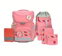 Lässig 7-teiliges Schulranzen-Set Slim Unique Pink 21 Liter 30 x 25 x 41,5 cm