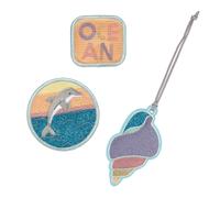 Lässig Anhänger & Patches - Schul Set Unique, Dolphin (Ocean Edition)