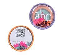 LÄSSIG Anhänger und Patches Set (2 Stk.) mit Druckknopf/School Patches lavender/peach