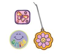 LÄSSIG Anhänger und Patches Set (3 Stk.) mit Druckknopf/School Patches Set Flowers