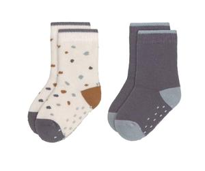 Lässig - Anti-slip Socken 2er Farmer blue 23-26Mon.
